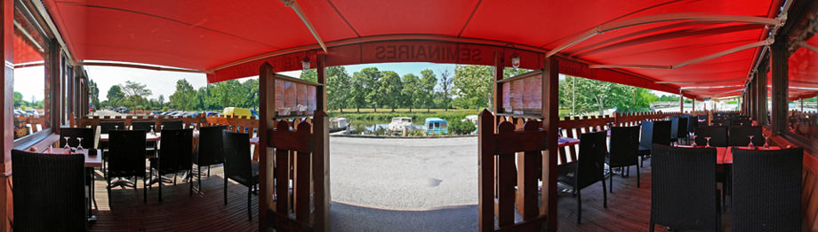 Terrasse restaurant Canal de Nantes à Brest